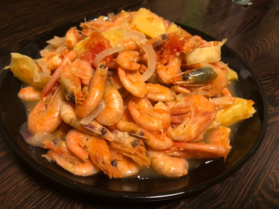 Креветки 🍤 в цитрусовом соусе