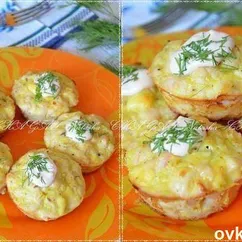 Запеченные куриные маффины