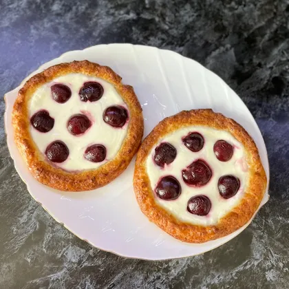 ПП ватрушки из творога с ягодой 🍒