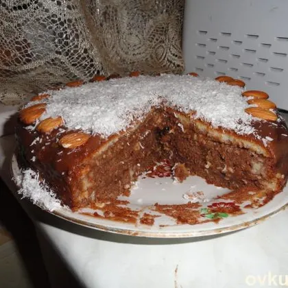 Нежный торт с заварным кремом