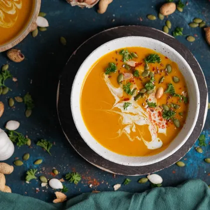 Тыквенный крем-суп с карри
