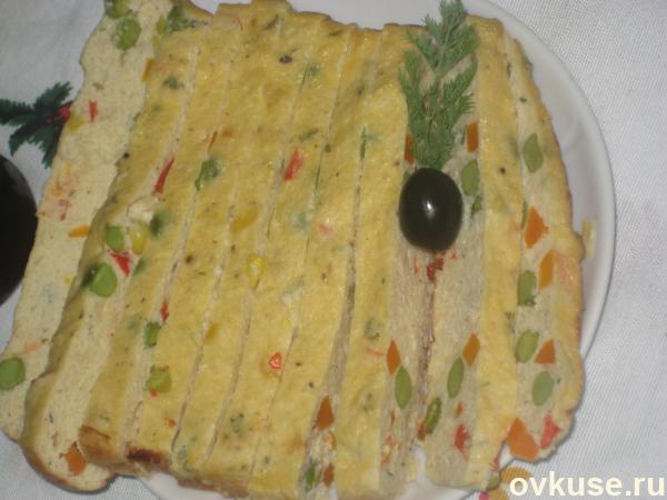 Суфле из куриной грудки с овощами