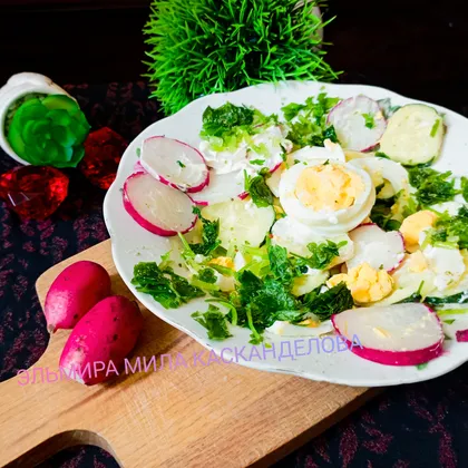 Овощной салат с редисом 