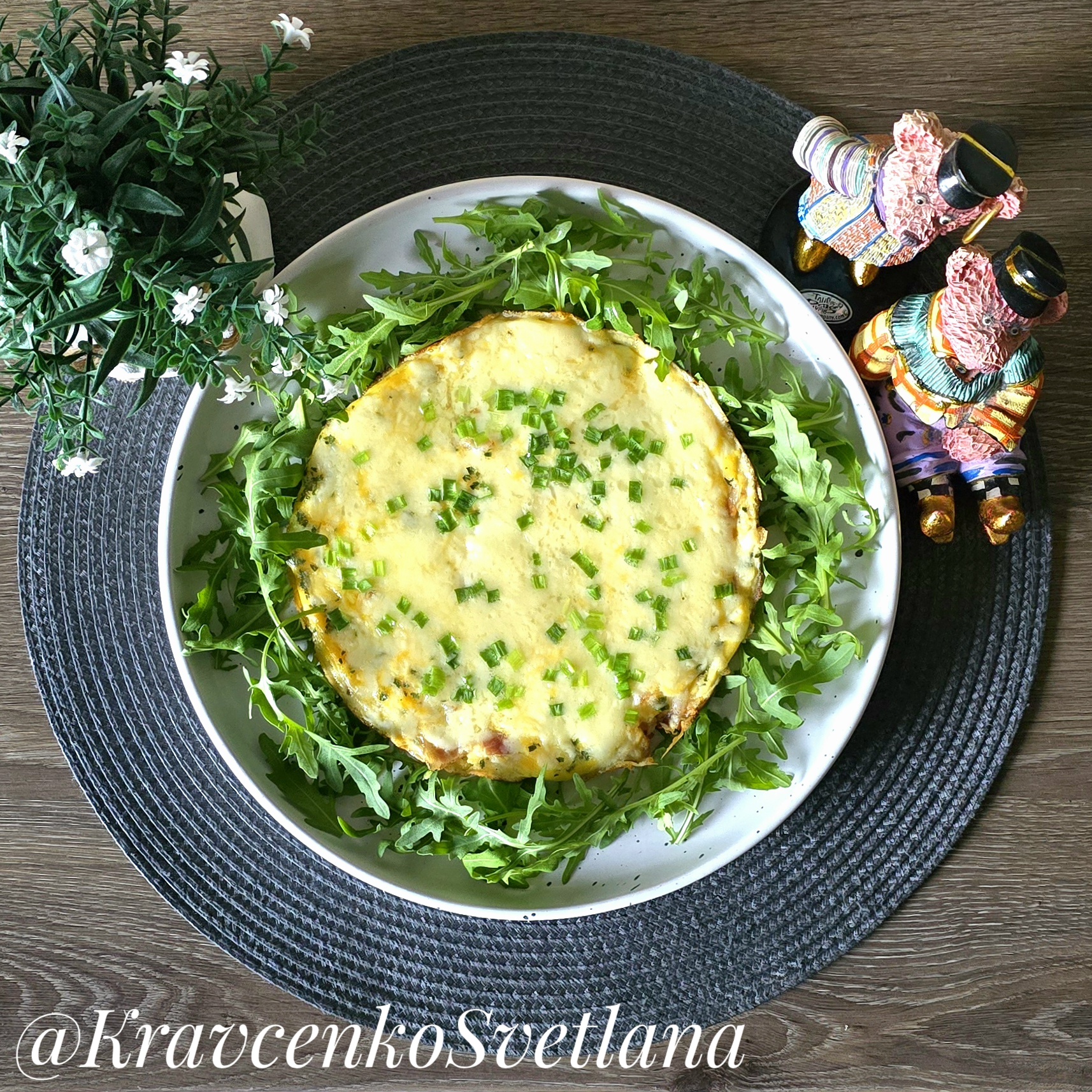 Омлет с беконом