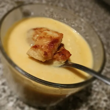 Сырный суп-пюре с курицей