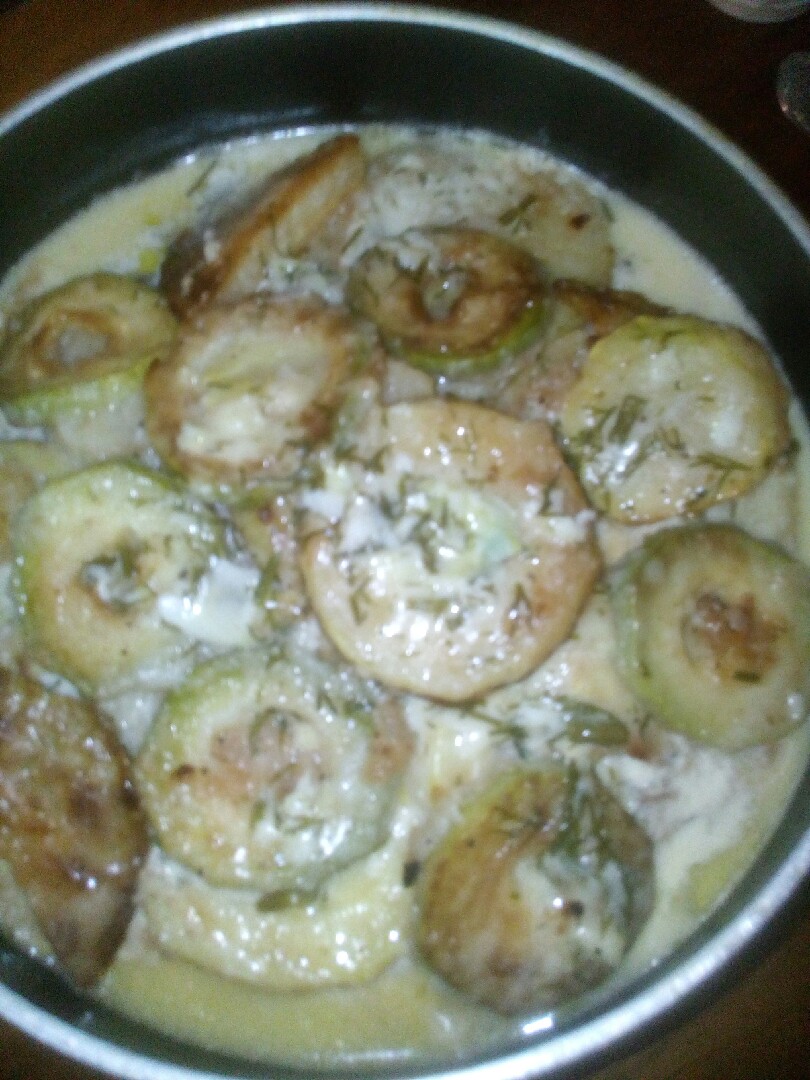 Кабачки под сырным соусом #непп