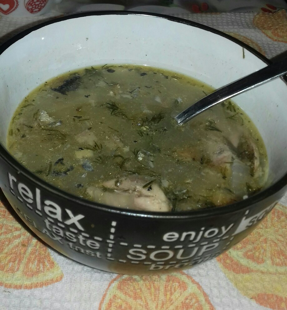 Суп из консервированной сайры