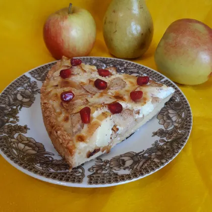 Заливной яблочный пирог