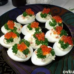 Фаршированные яйца.Безумно вкуснo