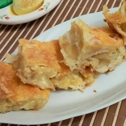 Творожно-сырный пирог из лаваша