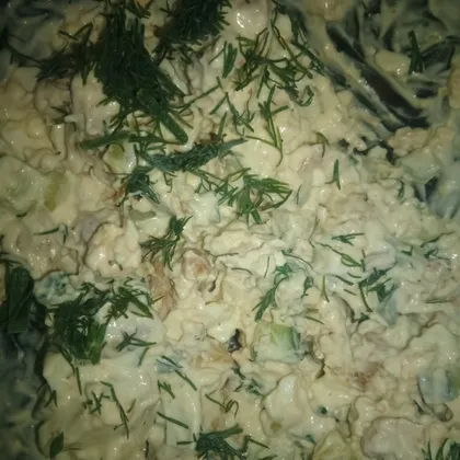 Сырно-куриный салат