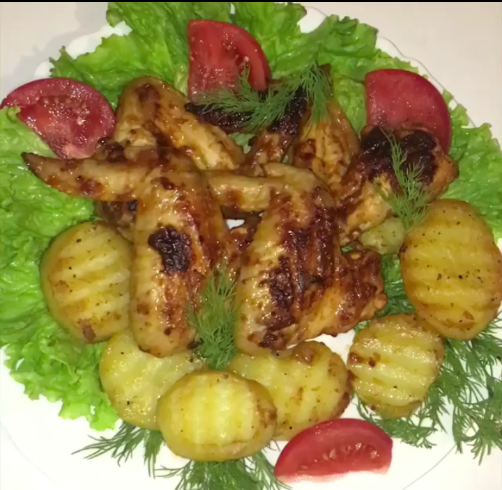 Куриные крылышки в мультипекаре