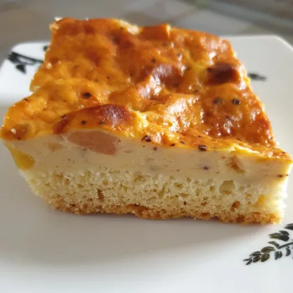 Творожный пирог с абрикосом