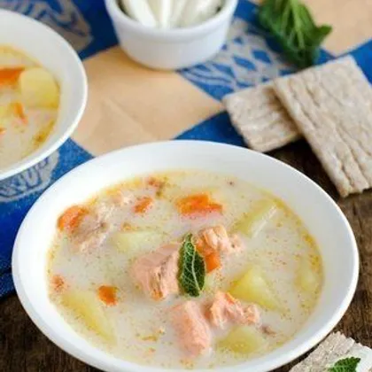 Сырно-рыбный суп