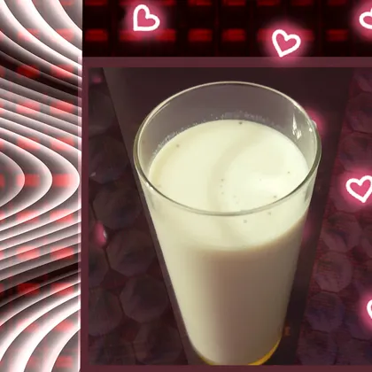 Молоко с джемом - коктейль