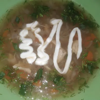 Куриный суп с гречкой и без картошки