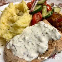 Форель припущенная с эстрагоном