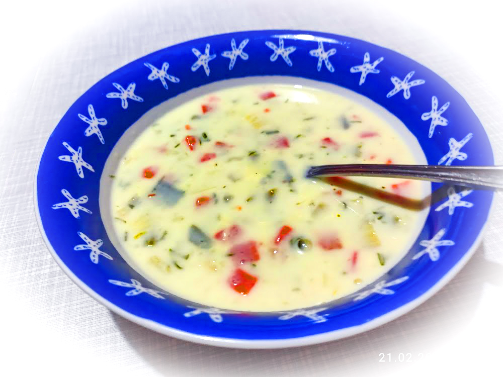 Вегитарианский овощной суп на скорую руку. Обед № 22