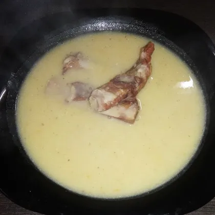 Гороховый суп на грибном бульоне