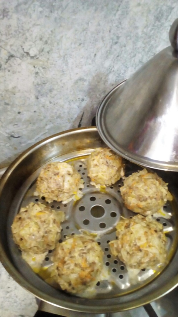 Мясо-капустные колобки