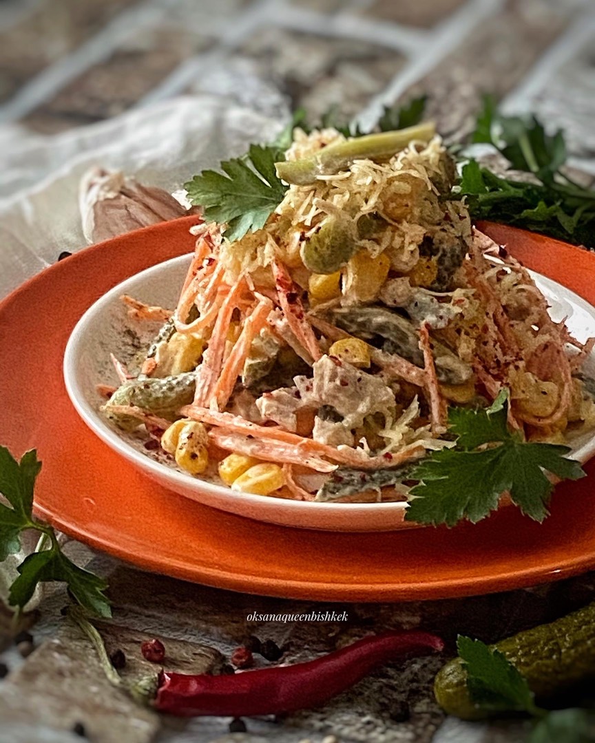 🥕Салат с индейкой