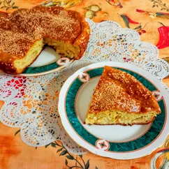 Заливной пирог с капустой