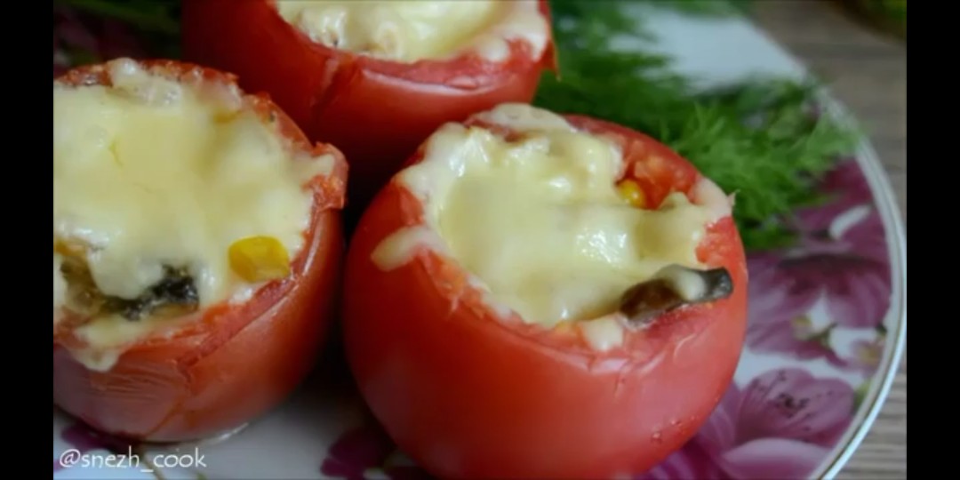 💞Куриное филе запеченное с помидорами и сыром