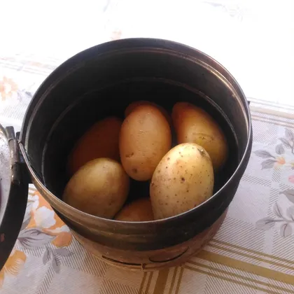 Печеная картошка на углях