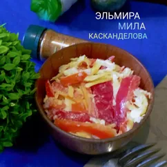 Салат красное море с крабовыми палочками