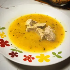 Сливочный суп с курицей