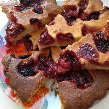 Вкусный пирог с ягодами