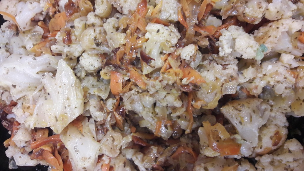 Цветная капуста с овощами
