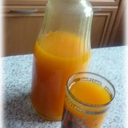 Тыквенный сок с апельсинами #заготовки