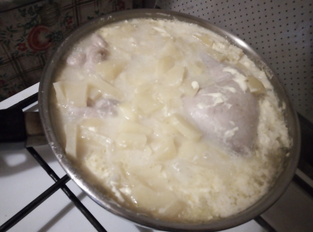 Курица с картошкой в майонезе