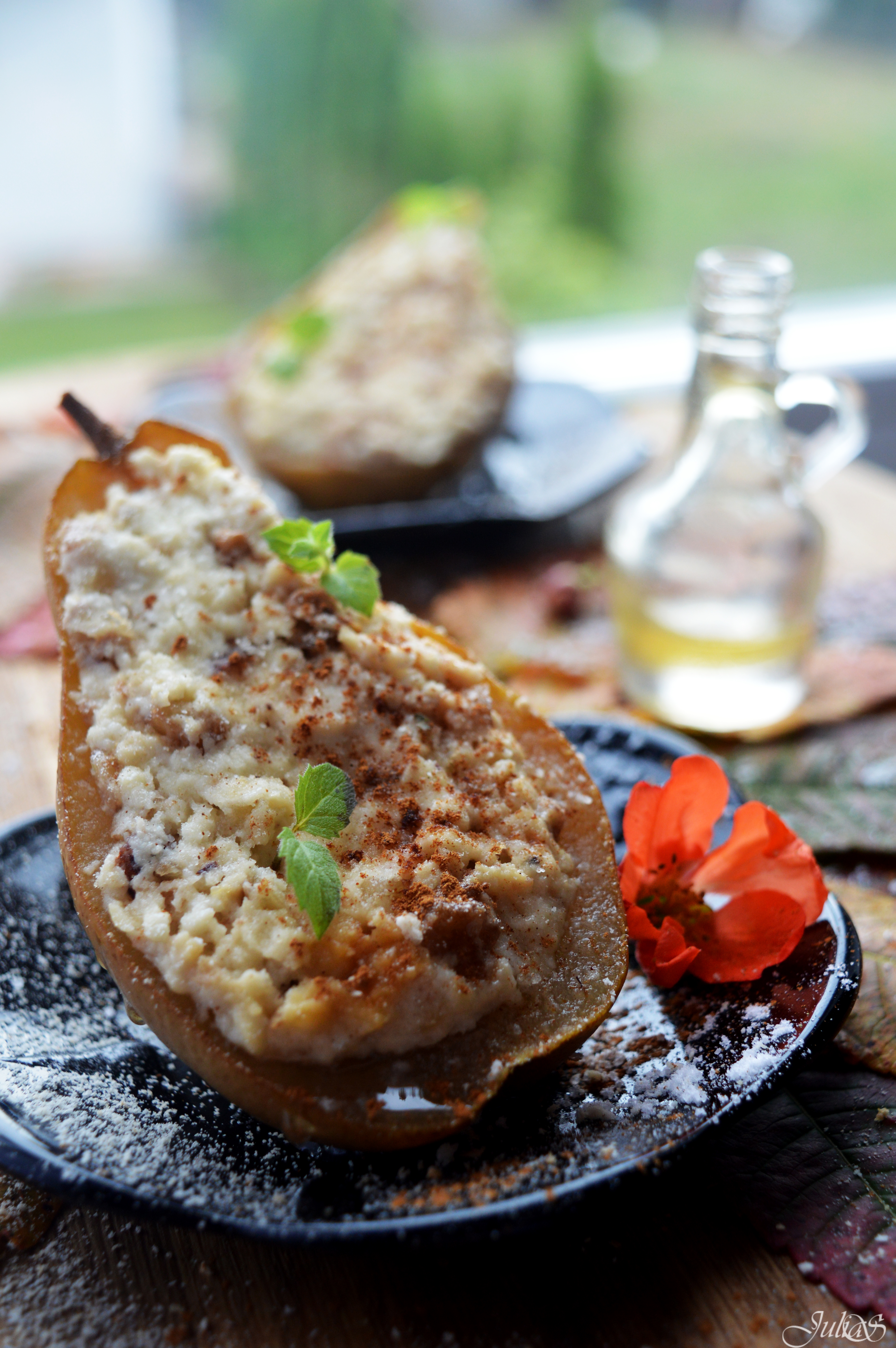 Запеченные груши с творогом #кулинарныймарафон