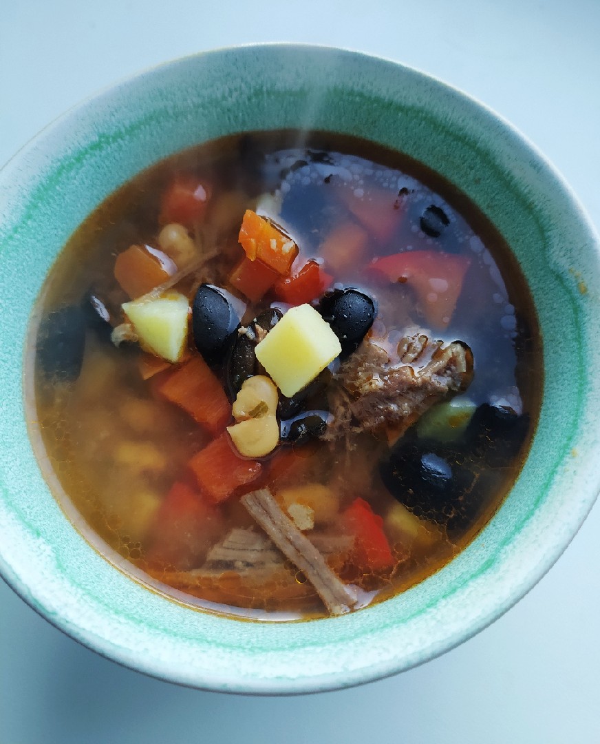 Суп с фасолью и говядиной, рецепты с фото