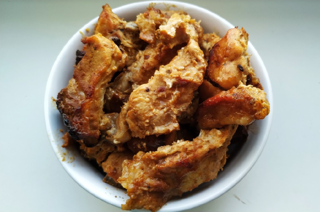 Свиные ребрышки барбекю с медовой 🍯 ноткой