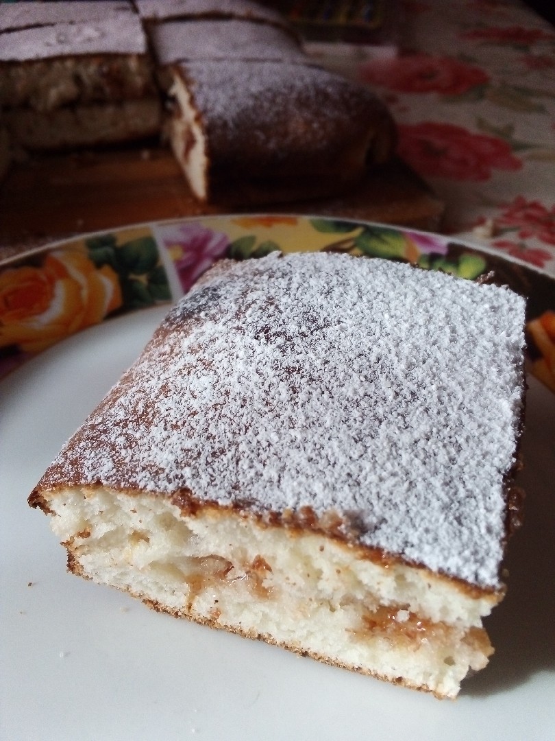 Сладкий наливной пирог🥧☕