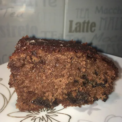Пирог с черносливом и какао