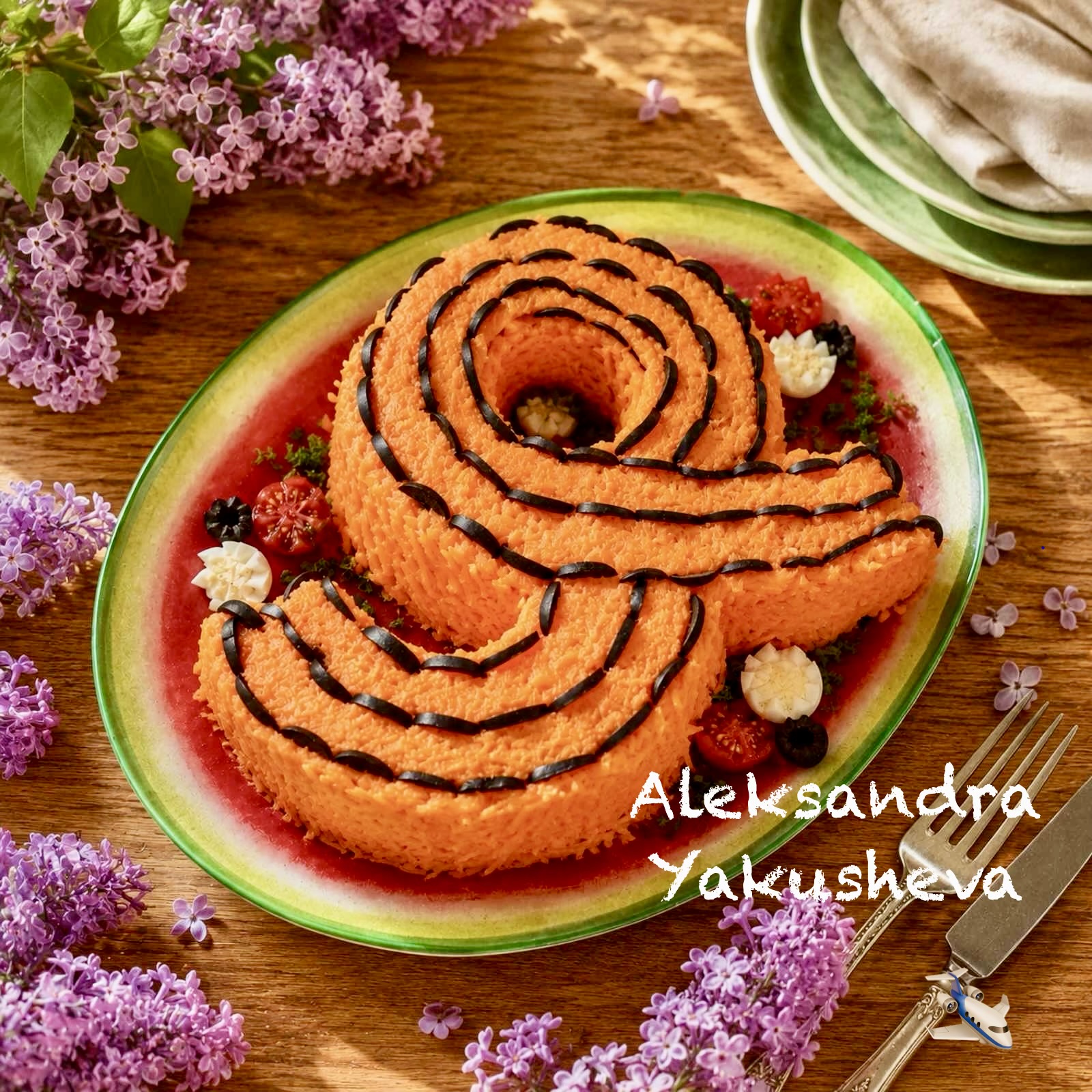 Салат «9 Мая» с курицей