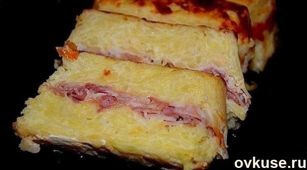 Картофельный террин с беконом(для ленивых