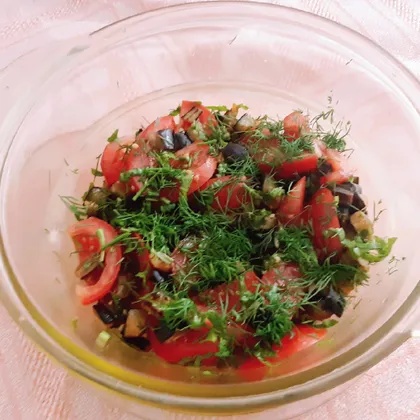 Летний салат из помидоров