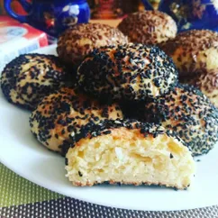 Творожные булочки с кунжутом👌☕