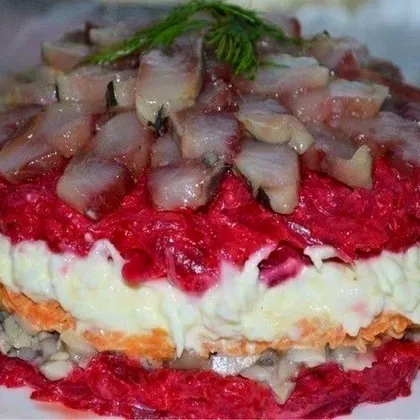 Салат с сельдью
