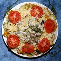 Паста с куриными желудочками 🍝