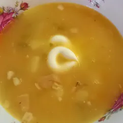 Гороховый суп с домашней тушенкой