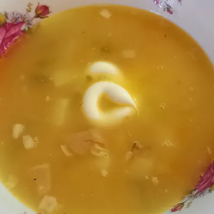 Гороховый суп с домашней тушенкой