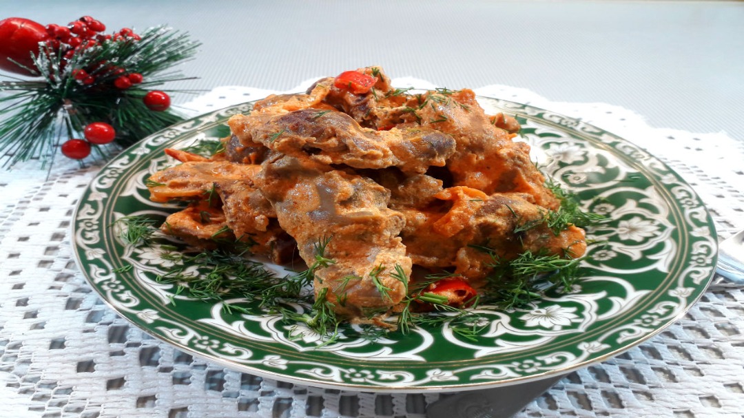 Куриные желудки тушеные рецепт – Русская кухня: Основные блюда. «Еда»