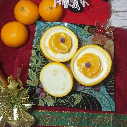 Бланманже из рикотты с апельсином