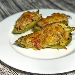 Запечённый перец с курицей